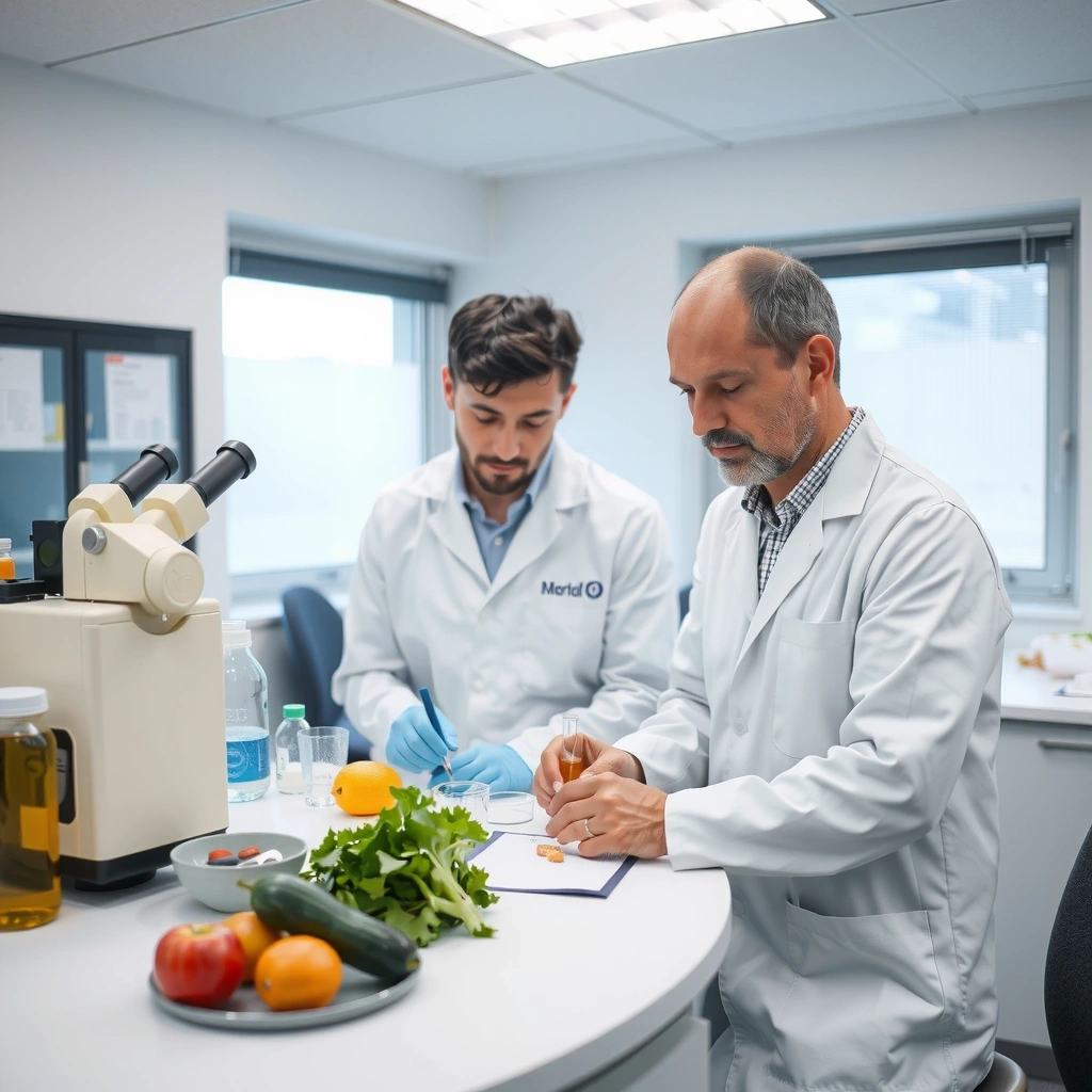 Équipe fondatrice de NutriFrance en laboratoire